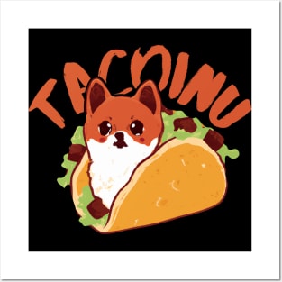 TacoInu, Cute Kawaii Shiba Inu Taco Posters and Art